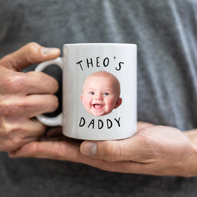 Baby Photo Mug - Dad Grandad Birthday Gift - Baby Face Personalised - New Dad Gift - Funny Father's Day Present - Mug For New Daddy