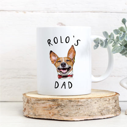 Personalised Dog Photo Mug: Custom Pet Gift for Dog Dad