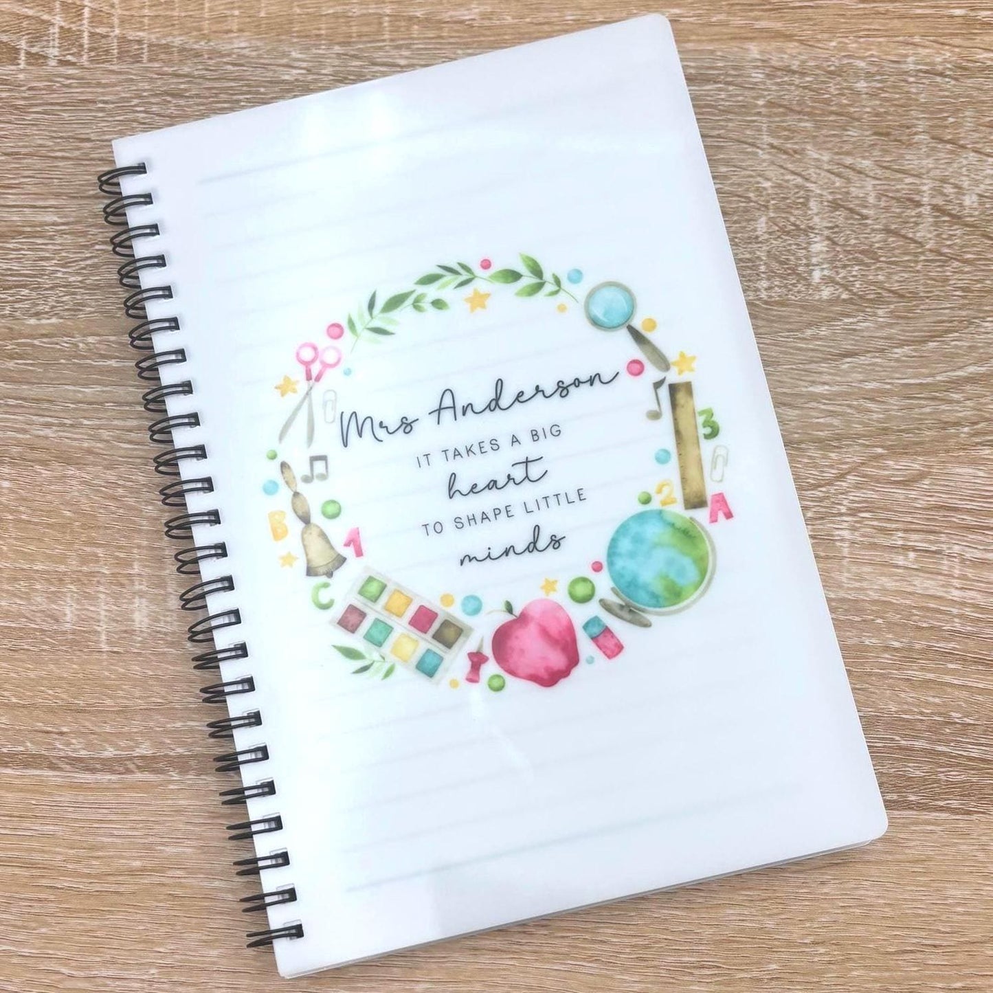 Personalised Teacher Notebook: End of Term Gift, A5 or A4