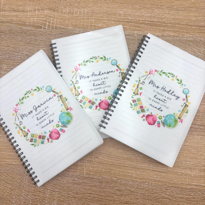Personalised Teacher Notebook: End of Term Gift, A5 or A4