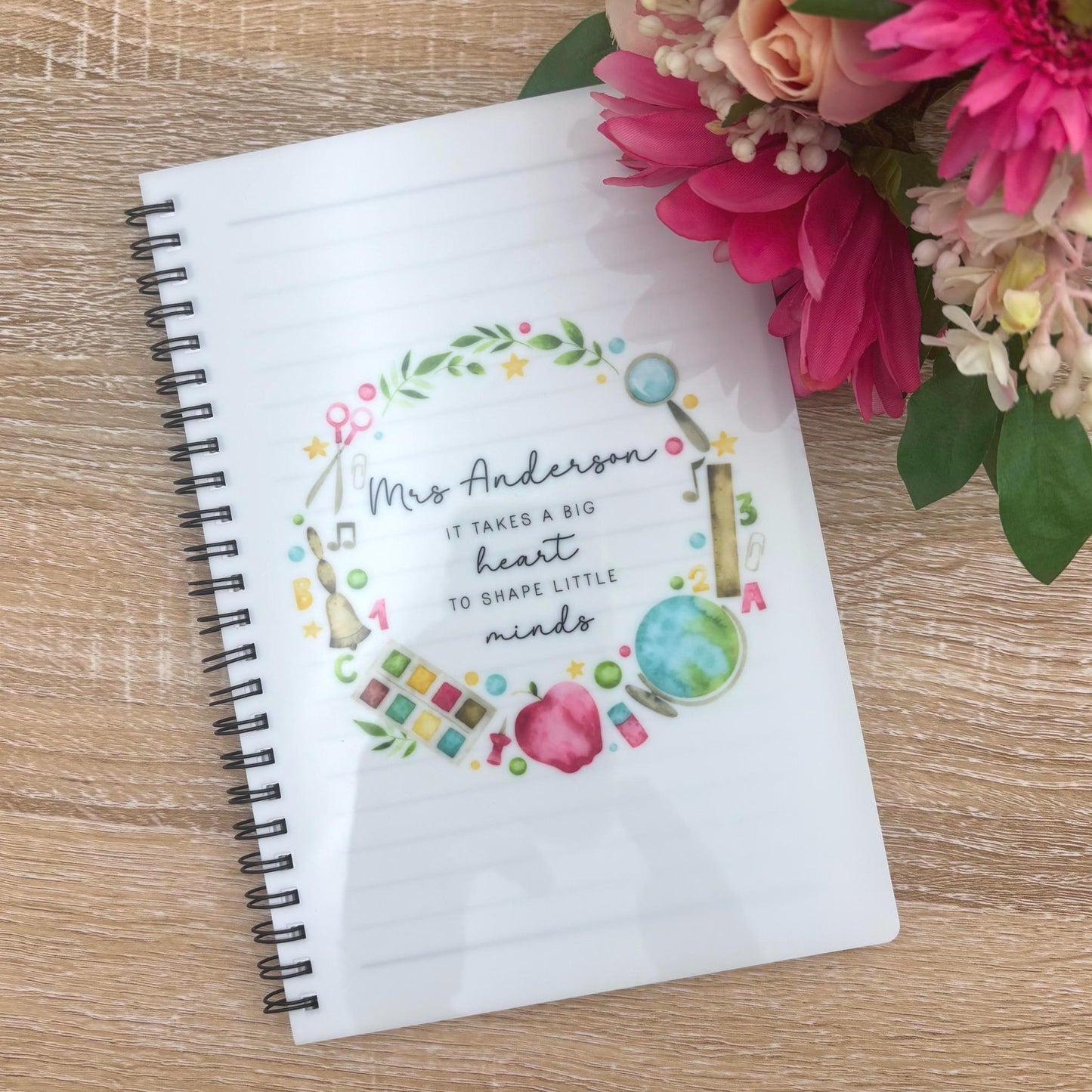 Personalised Teacher Notebook: End of Term Gift, A5 or A4