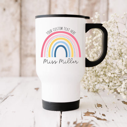Personalised Teacher Travel Mug: Stainless Steel Thank You Gift