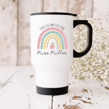 Personalised Teacher Travel Mug: Stainless Steel Thank You Gift