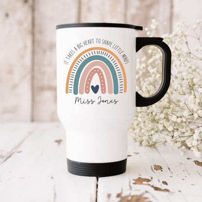 Personalised Teacher Travel Mug: Stainless Steel Thank You Gift