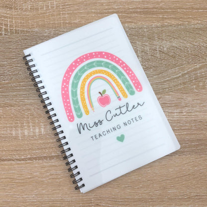 Personalised Teacher Notebook: End of Term Gift, A5/A4 Notepad