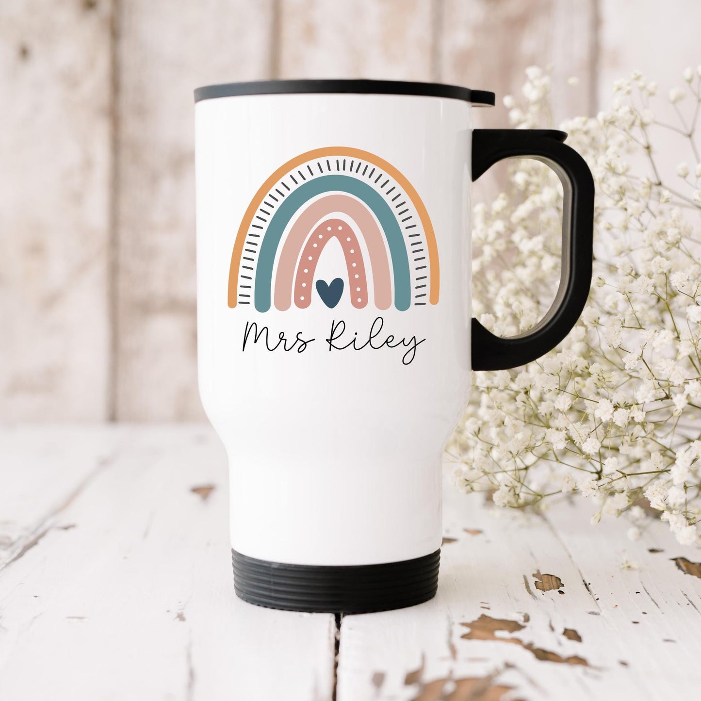 Personalised Teacher Travel Mug: Stainless Steel Thank You Gift