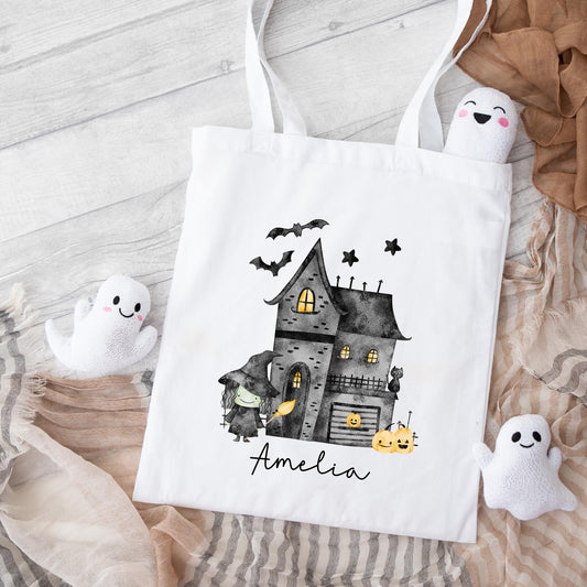 Halloween Bag Personalised Kids Trick Or Treat Sweet Gift Boo Bag