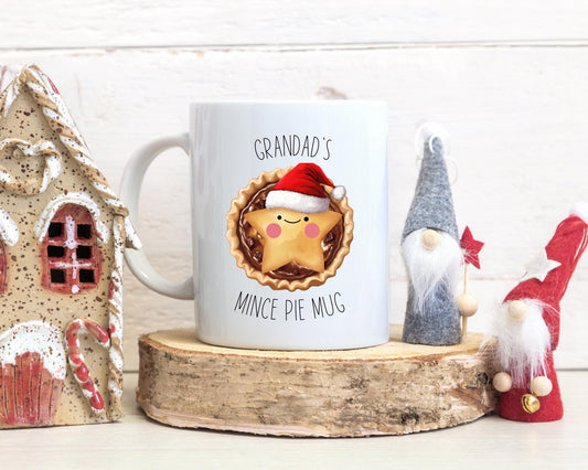 Personalised Christmas Mince Pie Mug - Xmas Name Mug - Stocking Filler Gift - Secret Santa Present