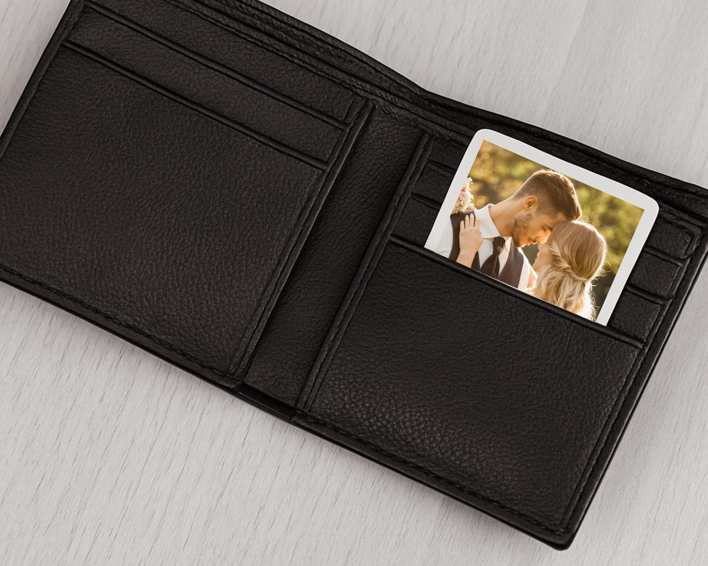 Couple Photo Wallet Card Personalised Wedding Anniversary Gift