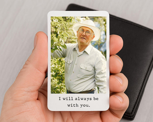 Memory Photo Wallet Card Personalised Remembrance Keepsake Gift
