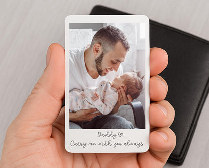 Daddy Photo Wallet Card Personalised Dad Gift