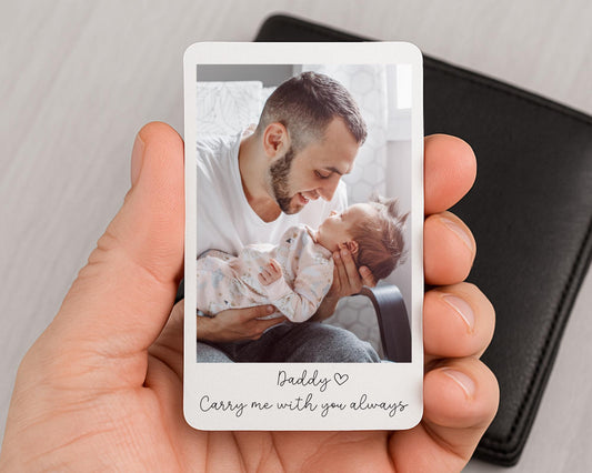 Daddy Photo Wallet Card Personalised Dad Gift