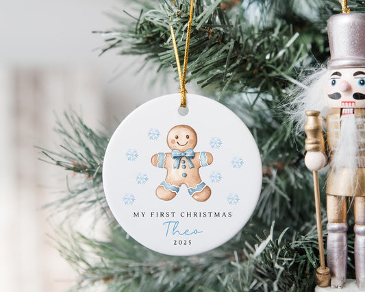 Baby First Christmas Ornament 1st Xmas Keepsake Tree Decoration Gingerbread Gift
