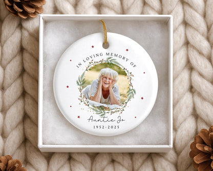 Memorial Christmas Ornament Personalised Family Remembrance Tree Decoration