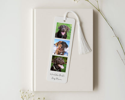 Personalised Pet Photo Bookmark Metal Bookish Dog Cat Gift