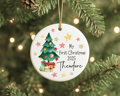 My First Christmas Decoration Personalised Baby Xmas Tree Ornament 2025 Gift