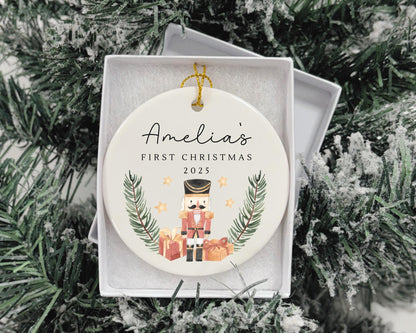 Personalised First Christmas Decoration Baby's First Xmas Tree Ornament Gift