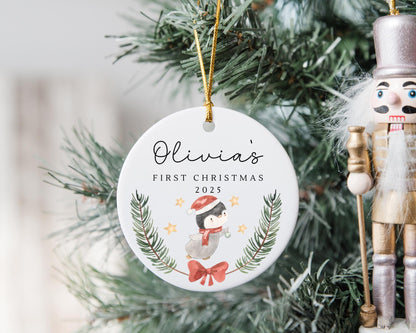 Personalised First Christmas Decoration Baby's First Xmas Tree Ornament Gift