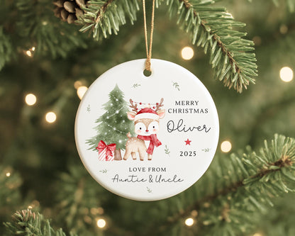 Personalised Children's Christmas Ornament Baby First Xmas Decoration 2025 Gift