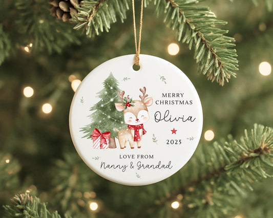 Personalised Children's Christmas Ornament Baby First Xmas Decoration 2025 Gift