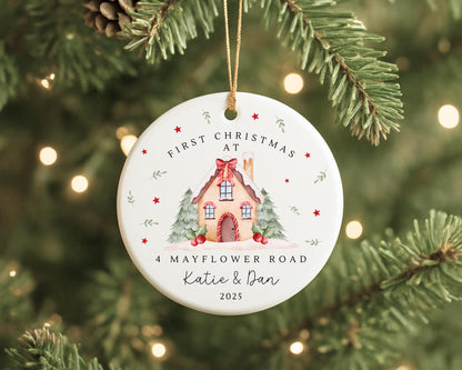 Personalised New Home Christmas Ornament Couple Moving House Gift