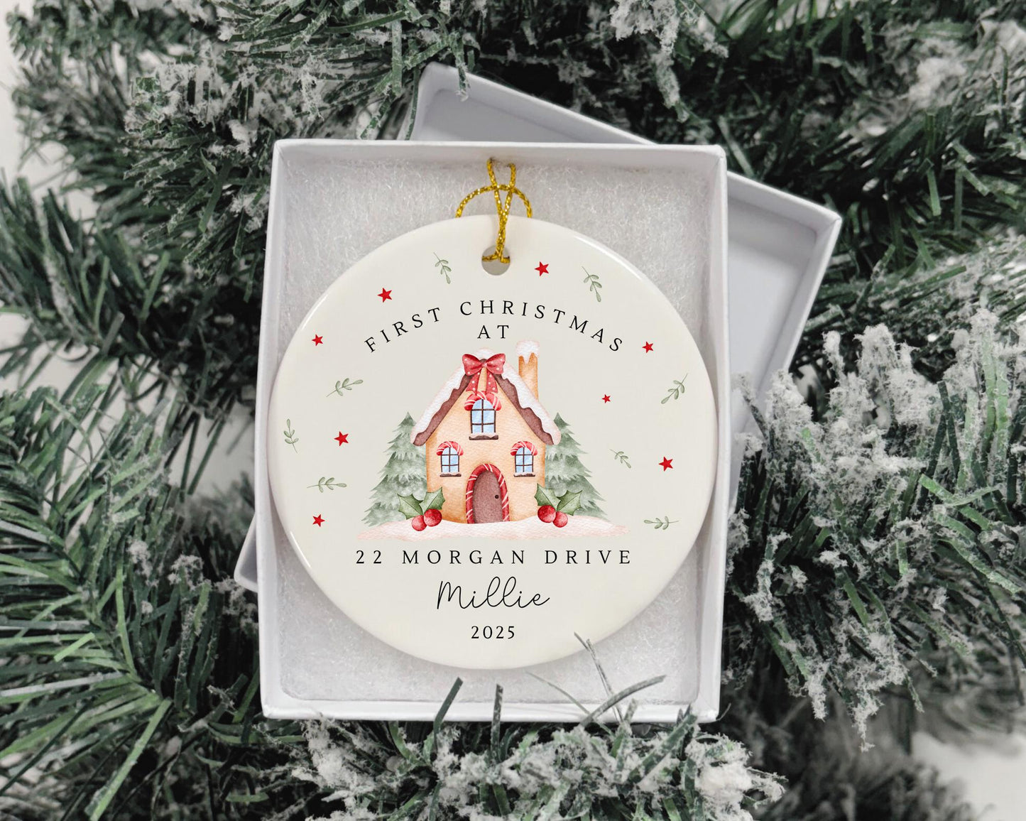 Personalised New Home Christmas Ornament Couple Moving House Gift