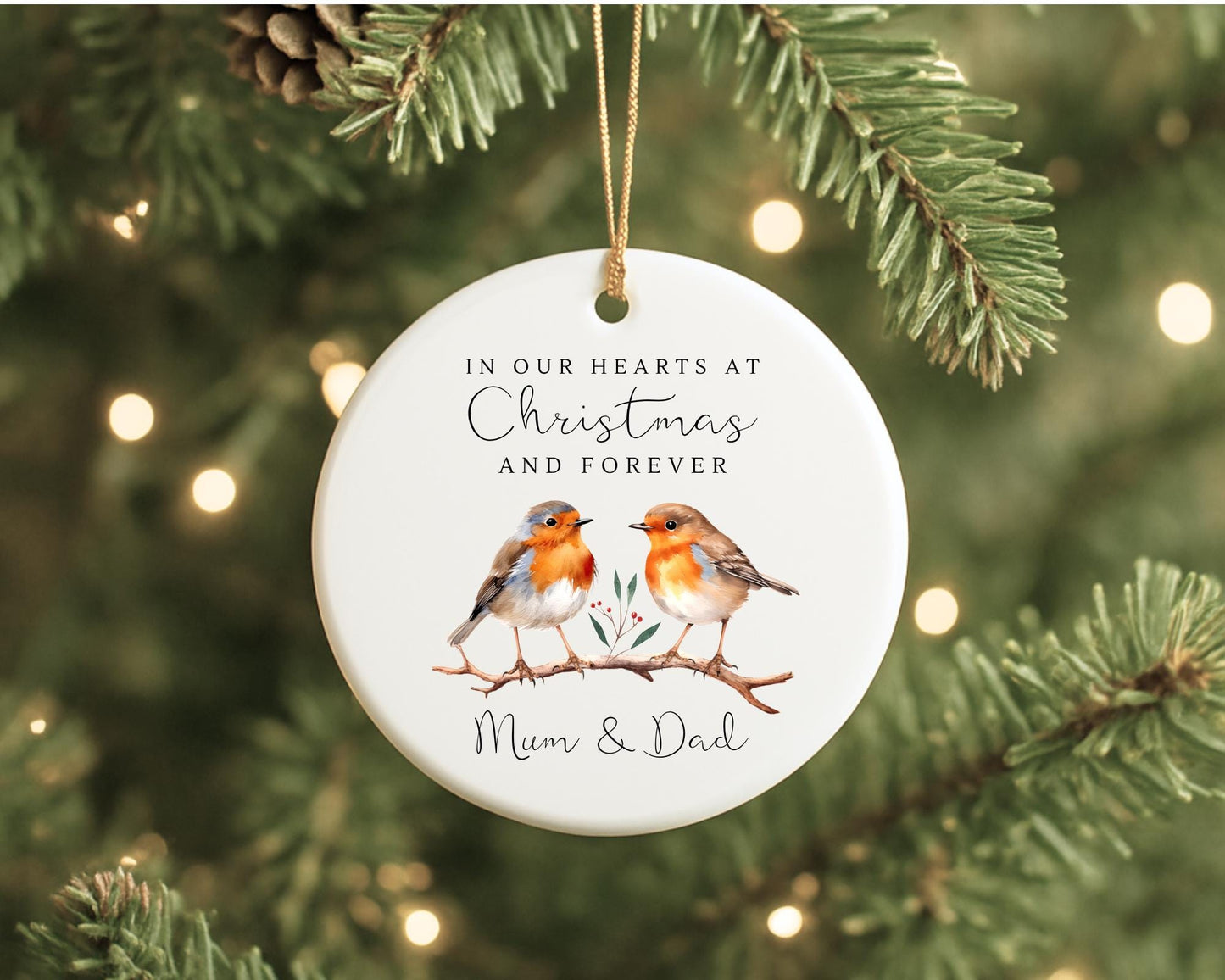 Memorial Christmas Decoration Personalised Gift Memory Remembrance Keepsake