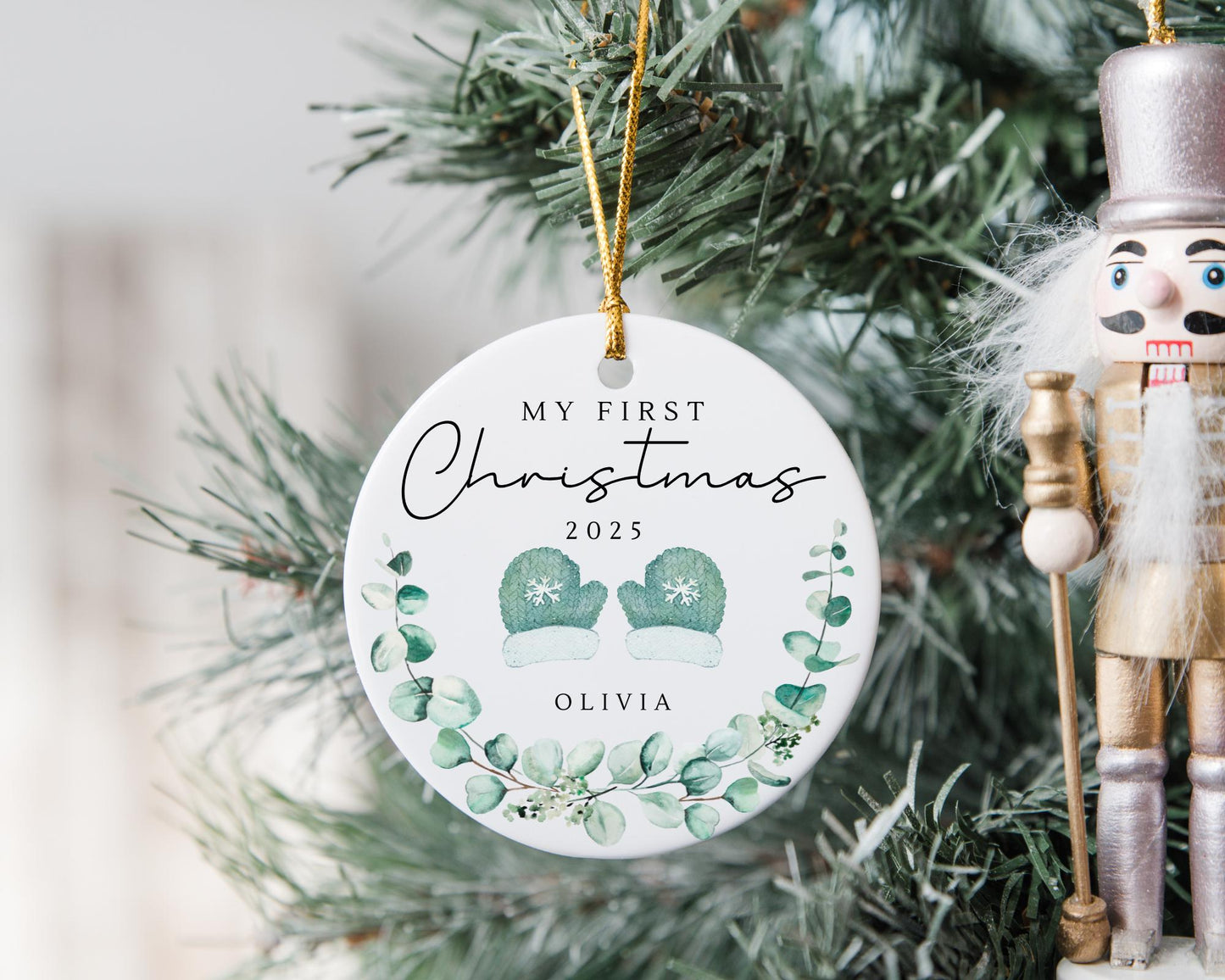My First Christmas Ornament Personalised Baby First Xmas Decoration 2025 Gift
