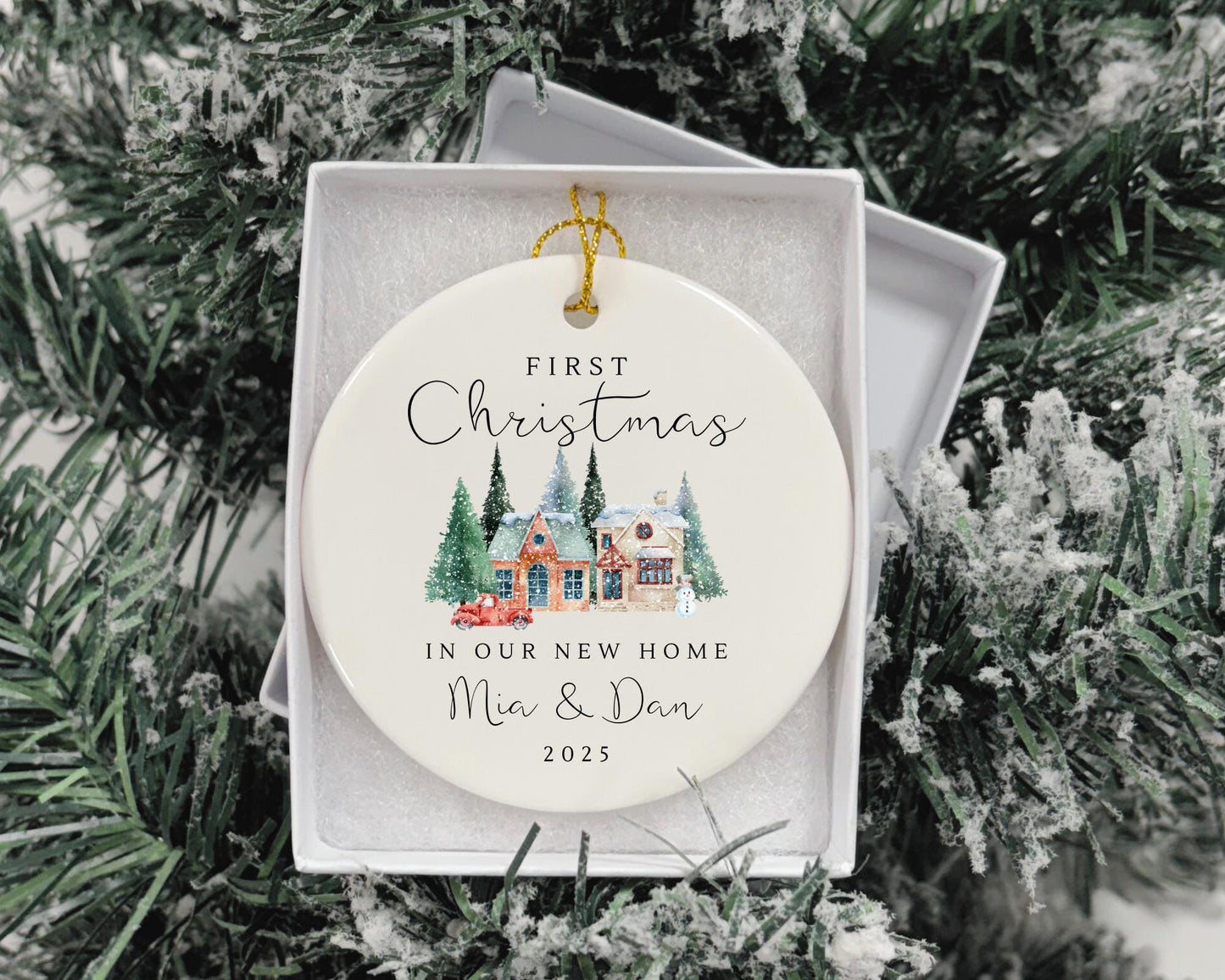 Personalised New Home Christmas Ornament Couple Moving House Gift