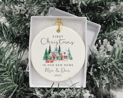 Personalised New Home Christmas Ornament Couple Moving House Gift