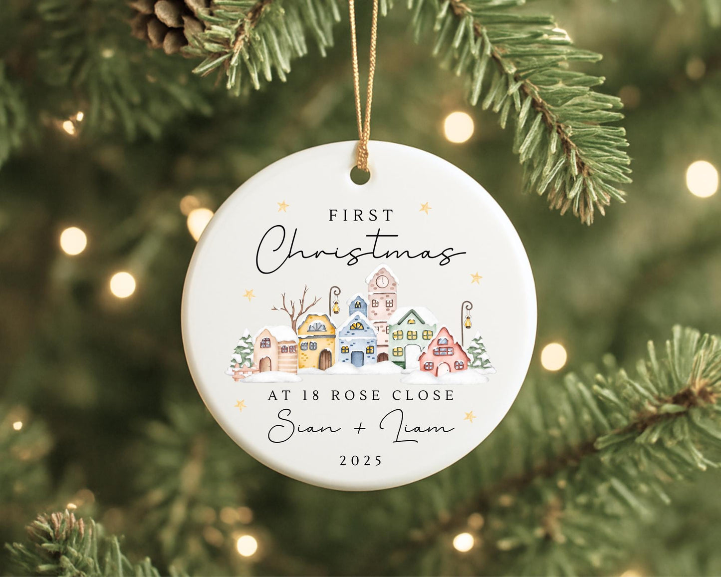 First Christmas In New Home Decoration Personalised Ornament Gift