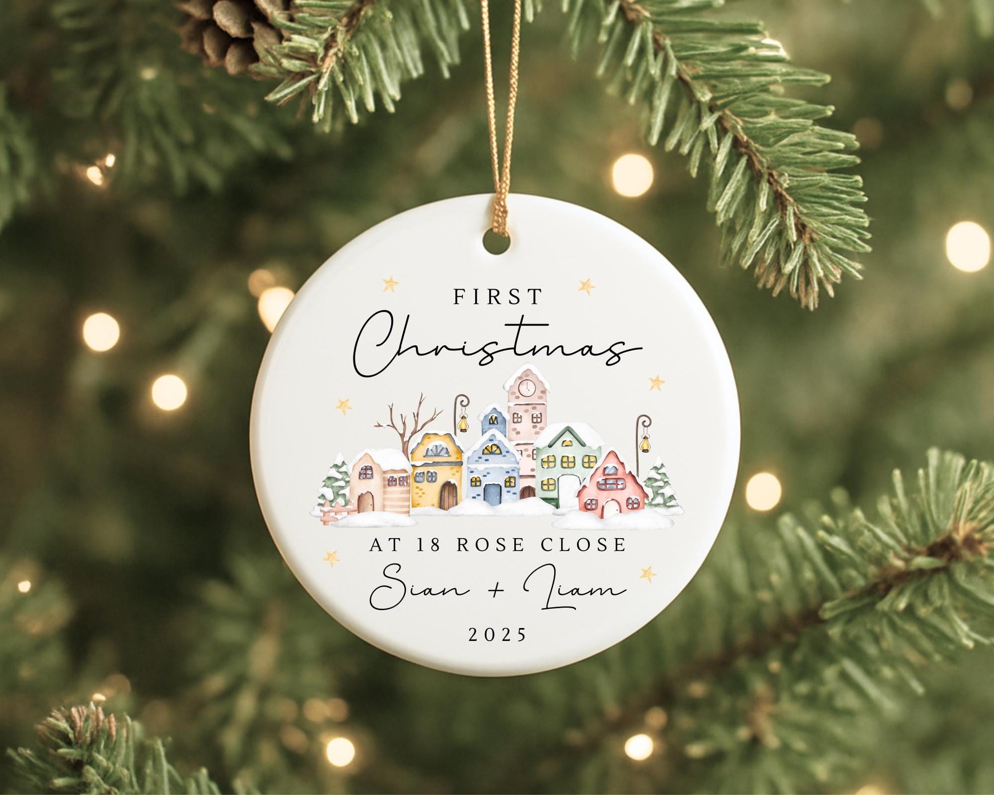 First Christmas In New Home Decoration Personalised Ornament Gift