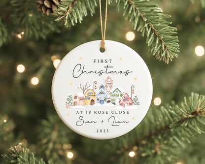 First Christmas In New Home Decoration Personalised Ornament Gift