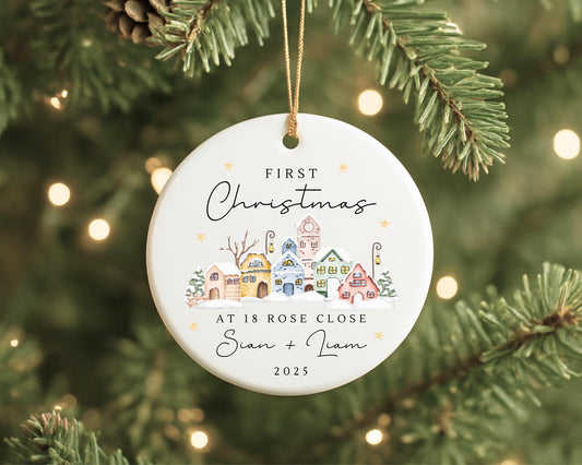 First Christmas In New Home Decoration Personalised Ornament Gift