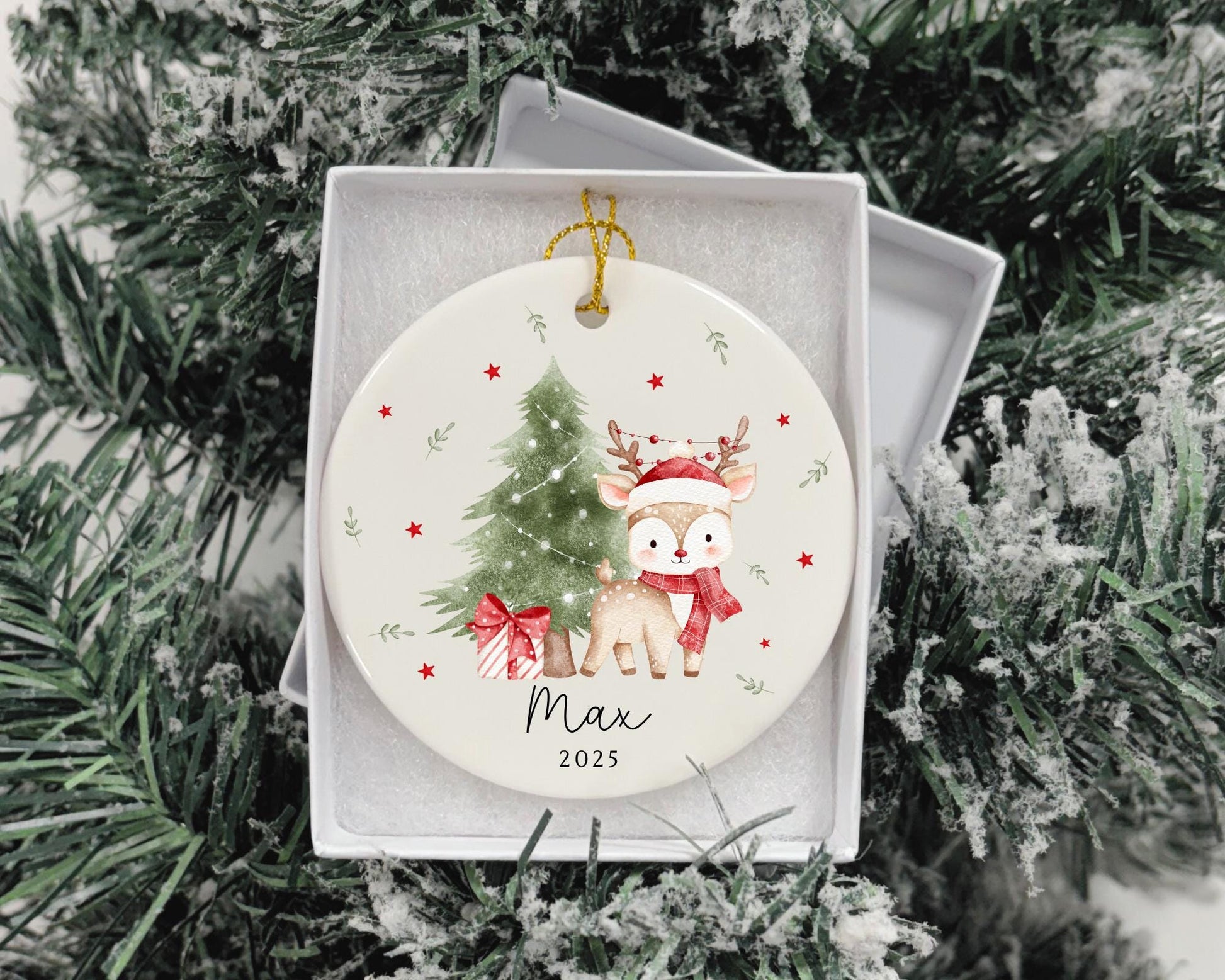 Personalised Children's Christmas Ornament Baby First Xmas Decoration 2025 Gift