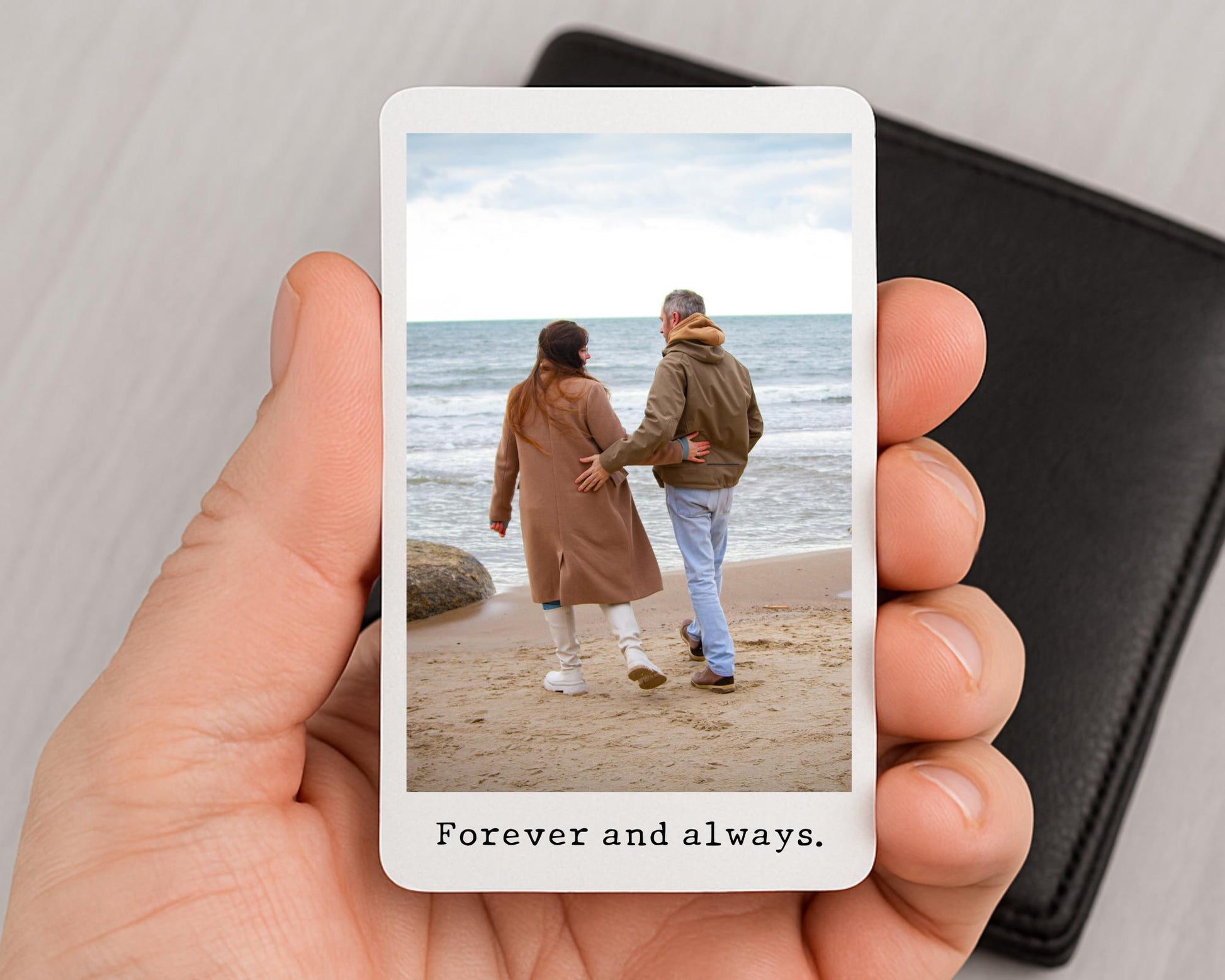 Valentine's Personalised Photo Wallet Card Couple Wedding Anniversary Gift