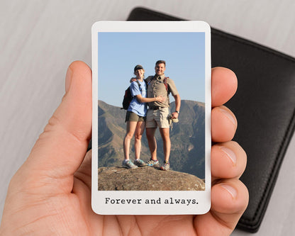 Valentine's Personalised Photo Wallet Card Couple Wedding Anniversary Gift