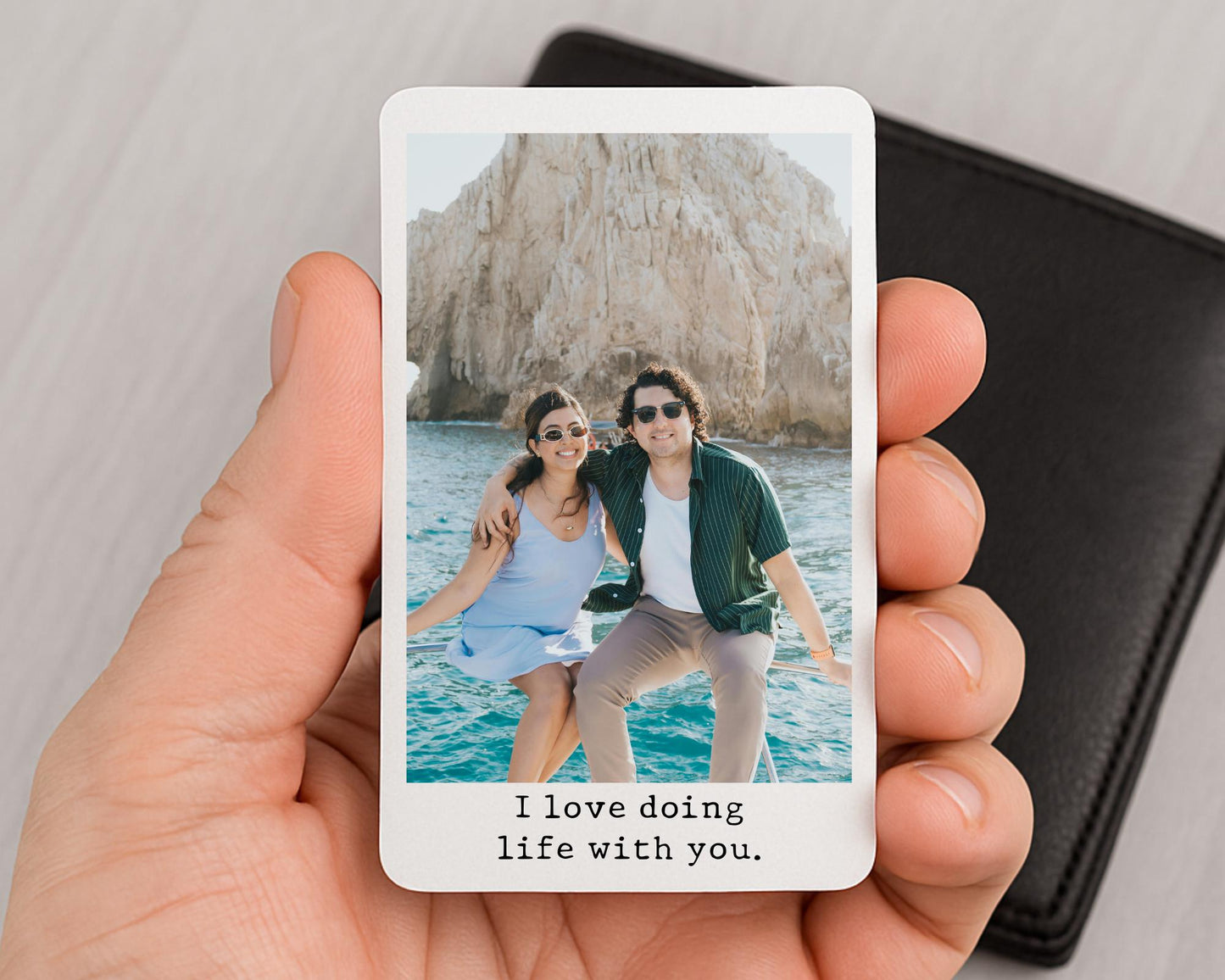 Valentine's Personalised Photo Wallet Card Couple Wedding Anniversary Gift
