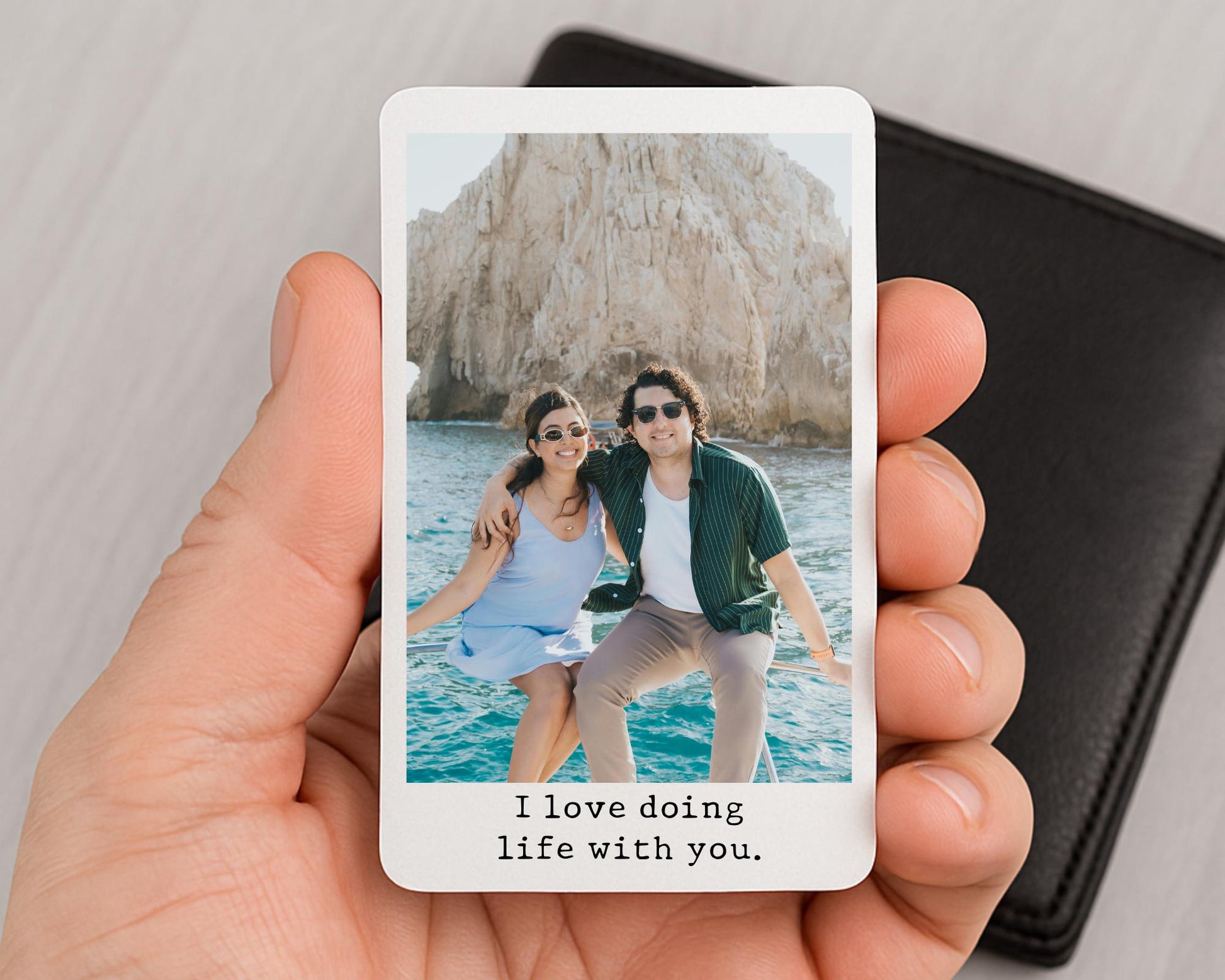 Valentine's Personalised Photo Wallet Card Couple Wedding Anniversary Gift