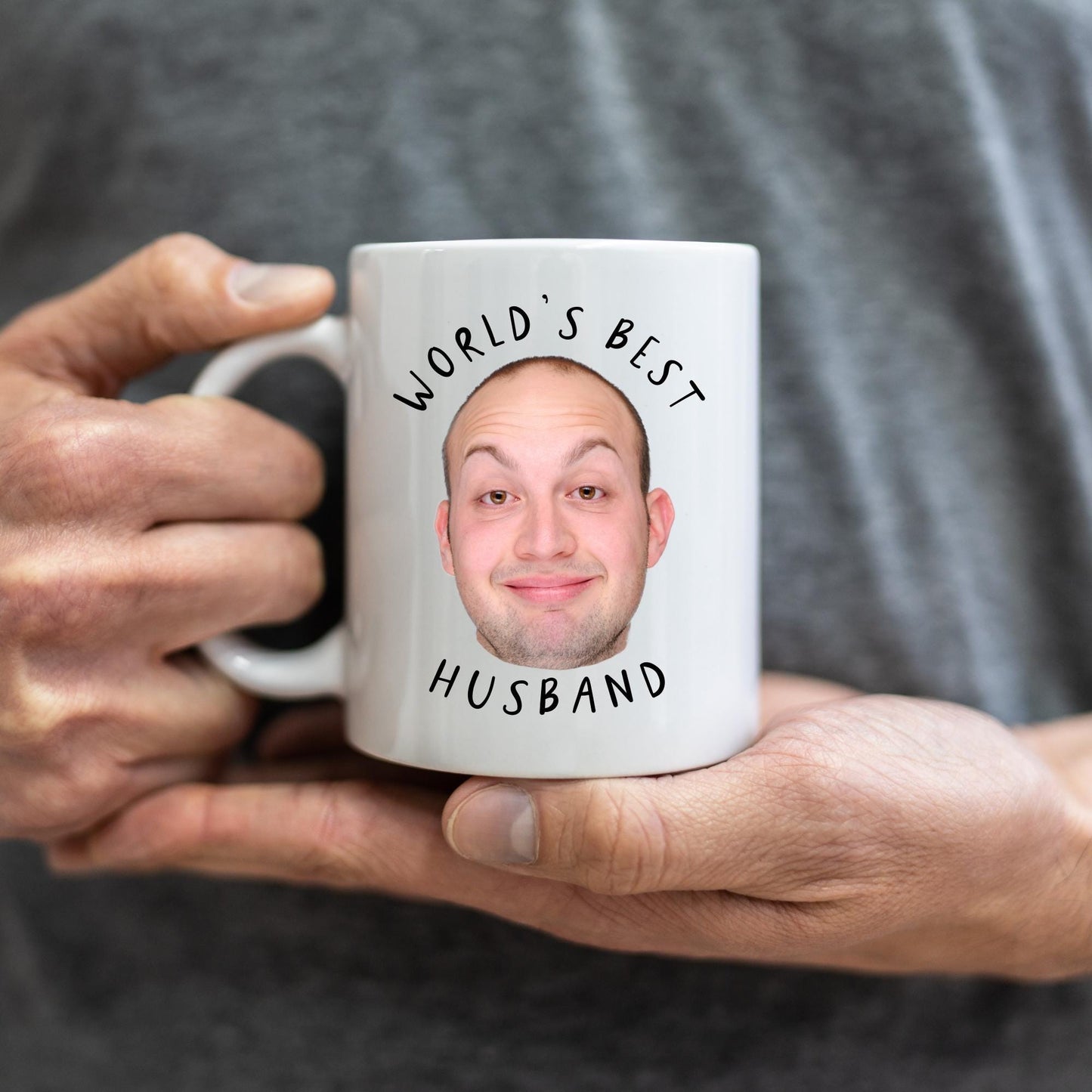 Boyfriend Photo Mug - Husband Birthday Gift - Personalised Funny Face - Valentine's Day Gift - Anniversary Present