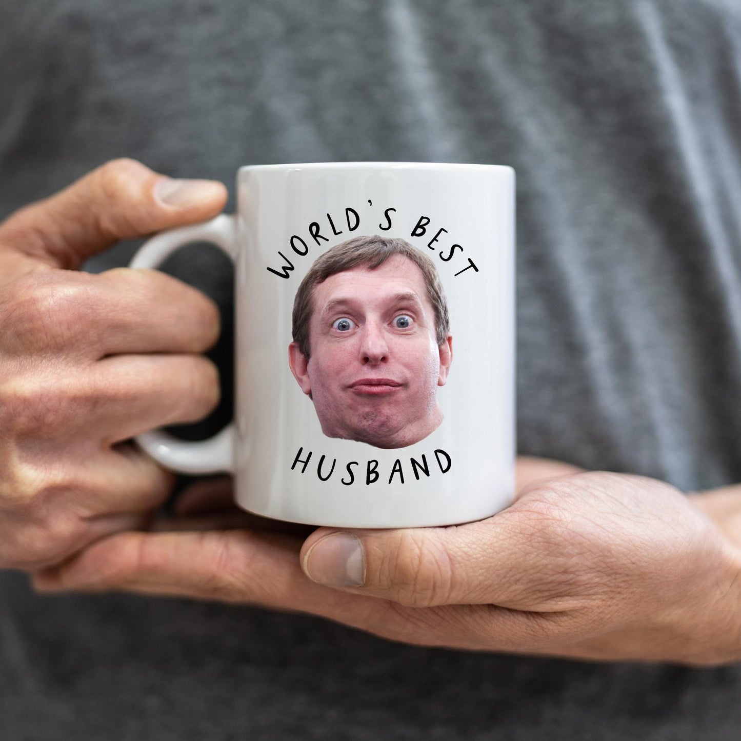 Boyfriend Photo Mug - Husband Birthday Gift - Personalised Funny Face - Valentine's Day Gift - Anniversary Present