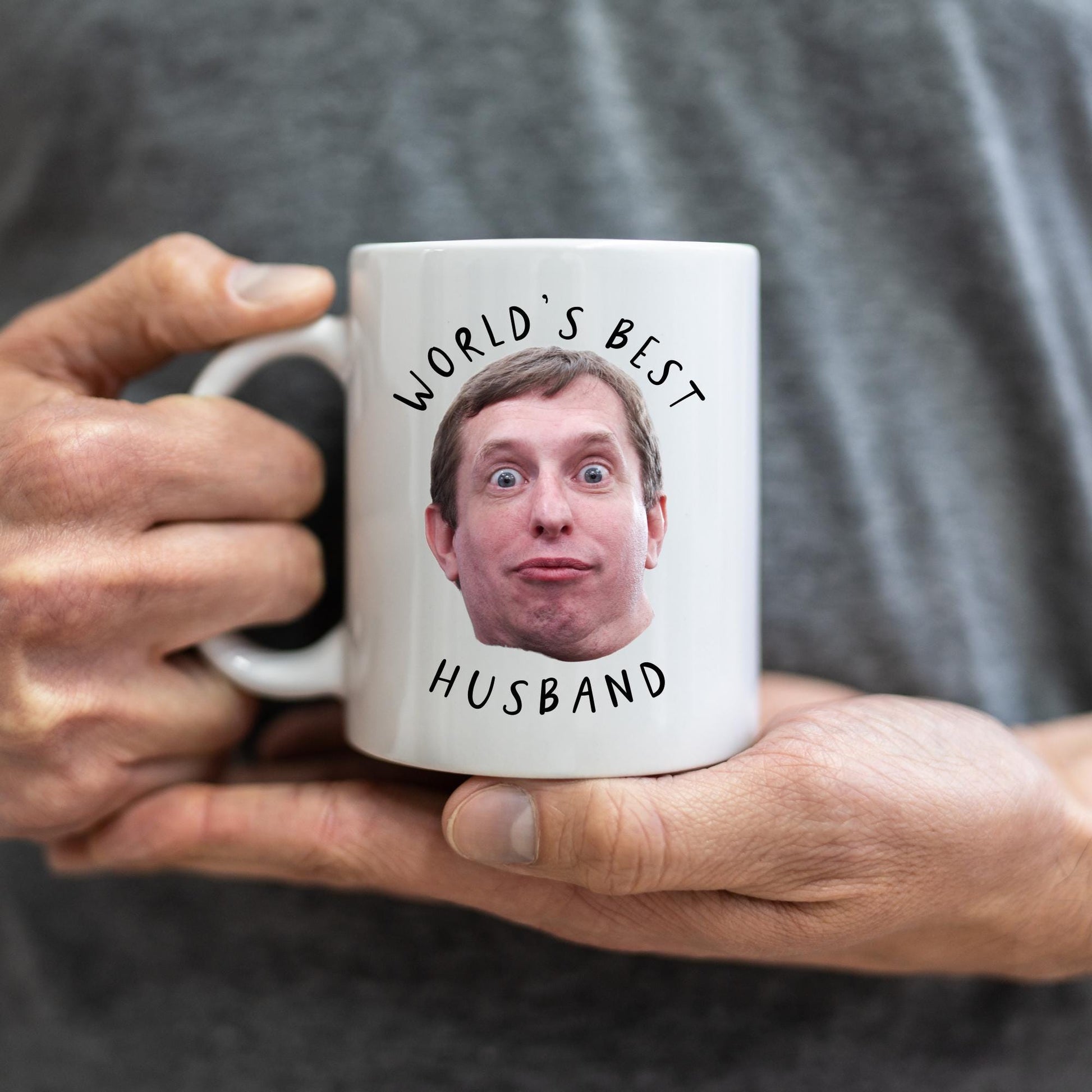 Boyfriend Photo Mug - Husband Birthday Gift - Personalised Funny Face - Valentine's Day Gift - Anniversary Present