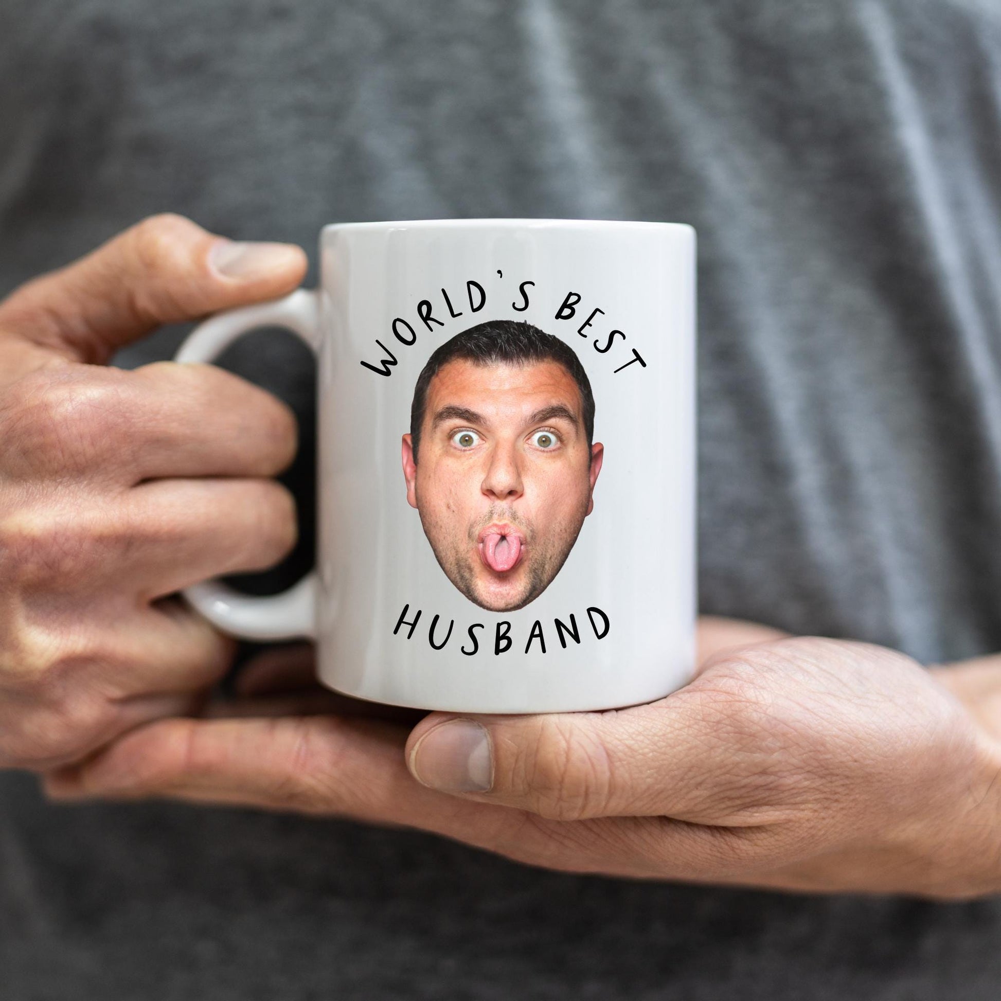 Boyfriend Photo Mug - Husband Birthday Gift - Personalised Funny Face - Valentine's Day Gift - Anniversary Present
