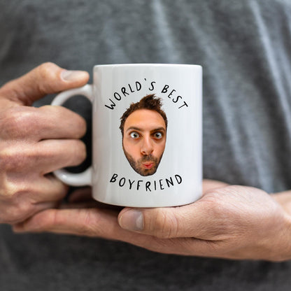 Boyfriend Photo Mug - Husband Birthday Gift - Personalised Funny Face - Valentine's Day Gift - Anniversary Present