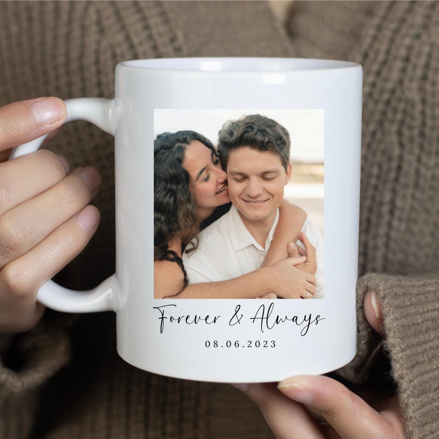 Valentine's Day Personalised Photo Mug Couple Photo Gift