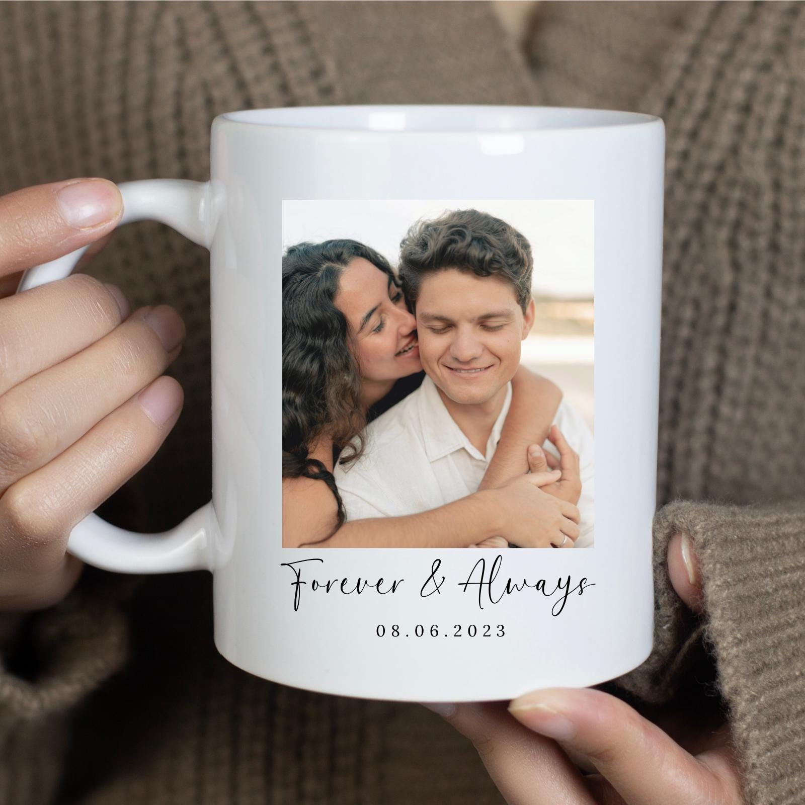Valentine's Day Personalised Photo Mug Couple Photo Gift
