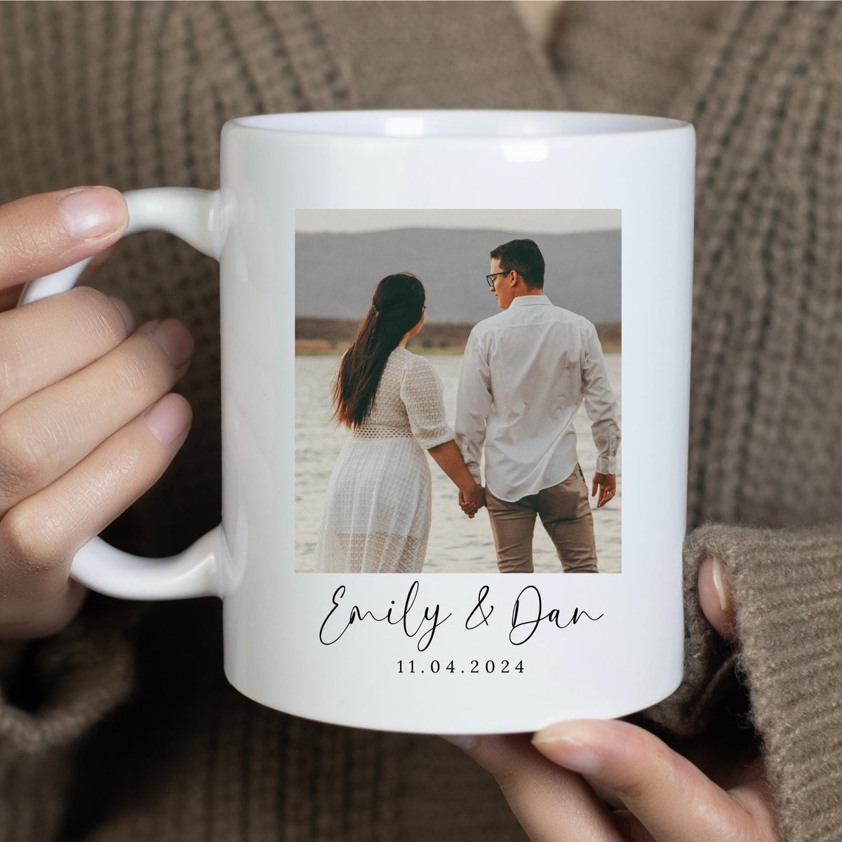 Valentine's Day Personalised Photo Mug Couple Photo Gift