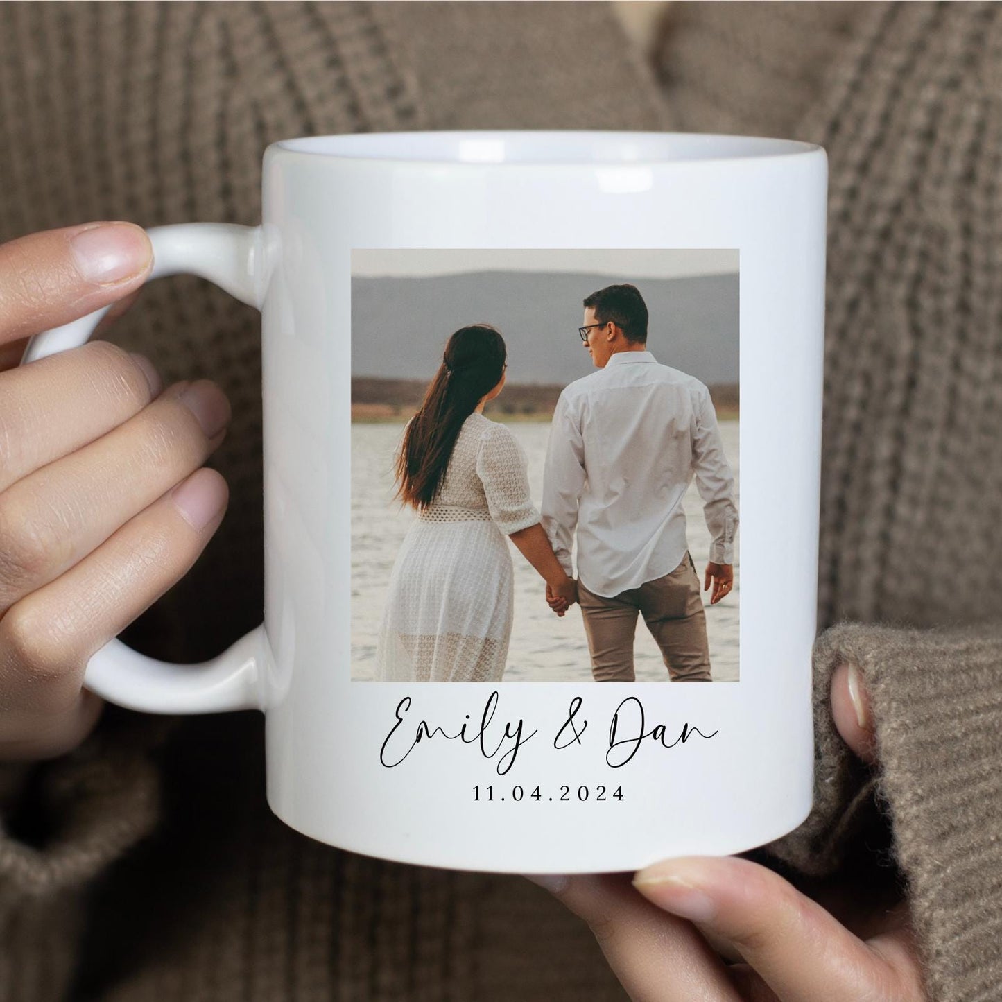 Valentine's Day Personalised Photo Mug Couple Photo Gift