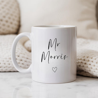 Mr & Mrs Mug Personalised Wedding Newly Weds Gift