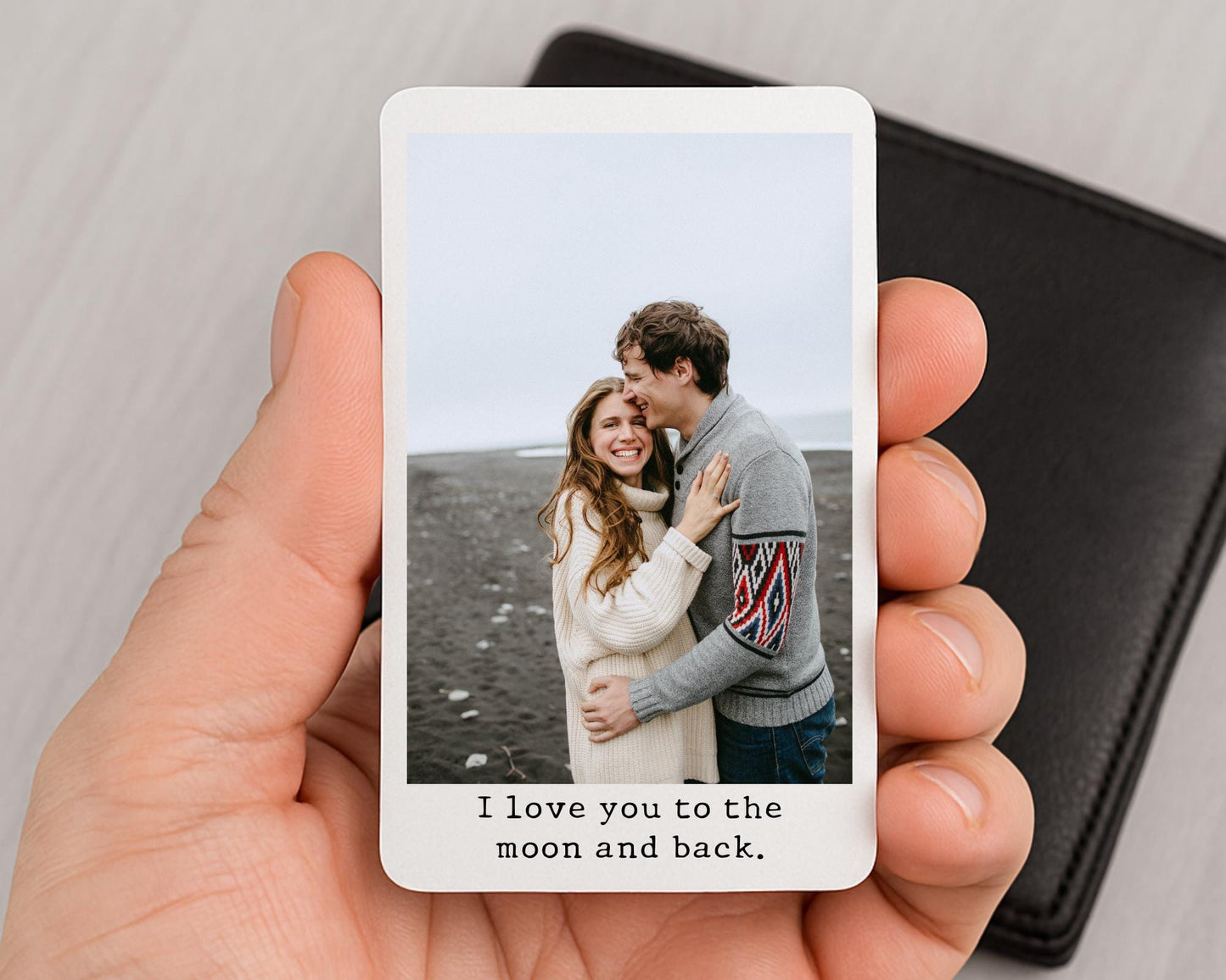 Valentine's Personalised Photo Wallet Card Couple Wedding Anniversary Gift
